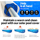 Aquabuddy Pool Cover 500 Micron 11x4.8m Silver Swimming Pool Solar Blanket 5.5m Roller-4