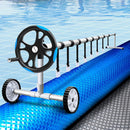 Aquabuddy Pool Cover 500 Micron 7x4m Silver Swimming Pool Solar Blanket 5.5m Blue Roller-7