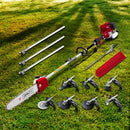 Giantz 4 Stroke Pole Chainsaw Petrol Hedge Trimmer Tree Pruner 12'' 9 In 1-8