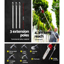 Giantz 4 Stroke Pole Chainsaw Petrol Hedge Trimmer Tree Pruner 12'' 7 In 1-5