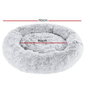 i.Pet Pet Bed Dog Cat 110cm Calming Extra Large Soft Plush Light Charcoal-2