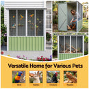 i.Pet Bird Cage Outdoor Aviary 180cm Walk In Access Galvanised Metal Green-9