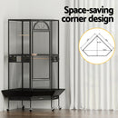 i.Pet Bird Cage Large Jumbo Aviary Budgie Perch Cage Parrot Stand Wheels Corner-5