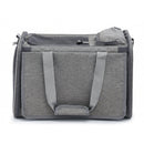 i.Pet Pet Carrier Bag Foldable Dog Cat Durable Crate Travel Cage Portable Car Kennel Grey-3