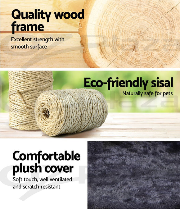 i.Pet Cat Tree 70cm Scratching Post Tower Scratcher Trees Wood Condo House Toys