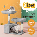 i.Pet Cat Tree 69cm Scratching Post Tower Scratcher Wood Condo House Bed Trees-3