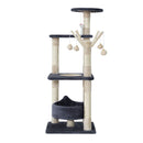 i.Pet Cat Tree 110cm Tower Scratching Post Scratcher Wood Condo House Bed Toys-3