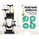 i.Pet Cat Tree 184cm Tower Scratching Post Scratcher Wood Trees Condo Bed House-3