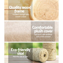 i.Pet Cat Tree 100cm Tower Scratching Post Scratcher Condo House Trees Bed Beige-4