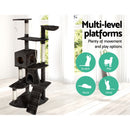 i.Pet Cat Tree 193cm Tower Scratching Post Scratcher Condo House Trees Grey-3