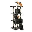 i.Pet Cat Tree 180cm Tower Scratching Post Scratcher Wood Condo House Toys Grey-1