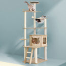 i.Pet Cat Tree Tower Scratching Post Scratcher 174cm Wood Bed Condo House Ladder-7