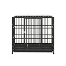 i.Pet Dog Cage Crate Large Puppy Cat Anti-Bite Pet Kennel Wheels w/Tray Metal-3