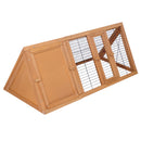 i.Pet Rabbit Hutch Chicken Coop 119cm x 51cm x 44cm Chicken Coop Large Run Wooden Cage Outdoor-1