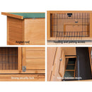 i.Pet Rabbit Hutch Chicken Coop 91.5cm x 45cm x 82cm Chicken Coop Large Wooden House Run Cage-5