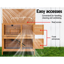 i.Pet Rabbit Hutch Chicken Coop 91.5cm x 45cm x 82cm Chicken Coop Large Wooden House Run Cage-7