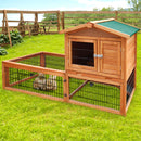 i.Pet Chicken Coop Rabbit Hutch 155cm x 49cm x 90cm Large Chicken Coop Wooden Run Cage House Outdoor-8