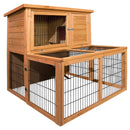 i.Pet Chicken Coop Rabbit Hutch 96cm x 96cm x 100cm Large Chicken Coop Run Wooden Cage Outdoor House-1
