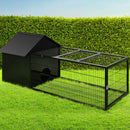 i.Pet Rabbit Cage Hutch 162x60cm Enclosure Metal-7