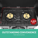 Devanti Portable Gas Oven LPG Silver-1