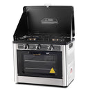 Devanti Portable Gas Oven LPG Silver-6