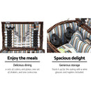 Alfresco 4 Person Picnic Basket Set Insulated Storage Blanket-4