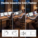 Devanti 14 Inch Portable Monitor Laptop Screen Extender Triple Display-5
