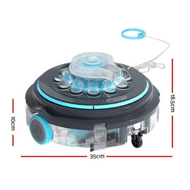 Aqua Buddy Robotic Pool Cleaner Automatic Vacuum Robot Swimming Cordless - 0