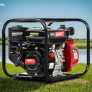 Giantz Petrol Water Pump, 2" 7HP Max High Flow Transfer Fire Fighting Pumps Rain Tank Oil Irrigation Garden Farm Pond Outdoor Irrigations, with Hose Fittings Inlet Filter Rubber Feet Black Red-1