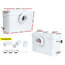 Giantz Macerator Sewerage Pump Waste Water Marine Toilet Disposal Unit Laundry-2
