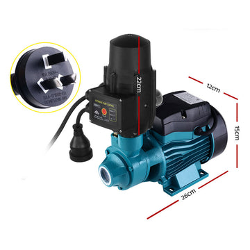 Auto Peripheral Water Pump Electric Clean Garden Farm Rain Tank Irrigation QB60 - 0