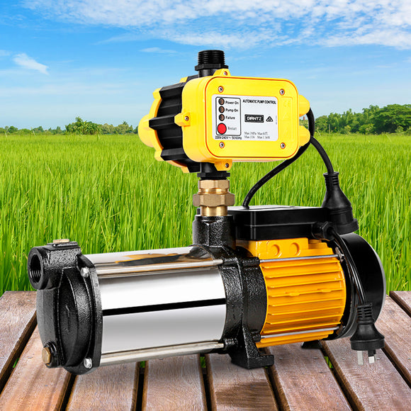 Giantz Garden Water Pump High Pressure 2000W 4-Stage Tank Irrigation Yellow
