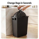 Cefito 35L Rubbish Bin Waste Dustbin Open Top Trash Can Kitchen Office Dark Grey-6