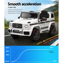Kids Electric Ride On Car Mercedes-Benz Licensed AMG G63 Toy Cars Remote White-5