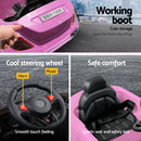 Rigo Kids Electric Ride On Car Toys Cars Headlight Music Remote Control 12V Pink-5