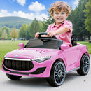 Rigo Kids Electric Ride On Car Toys Cars Headlight Music Remote Control 12V Pink-8