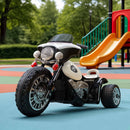 Rigo Kids Ride On Motorbike Motorcycle Toys Black White-1