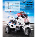 Rigo Kids Ride On Motorbike Motorcycle Car White-4