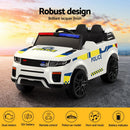 Rigo Kids Electric Ride On Patrol Police Car Horn Music Remote White-4