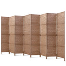 Artiss 8 Panel Room Divider Screen Privacy Timber Foldable Dividers Stand Natural-1
