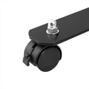 Artiss 4 Panel Room Divider Screen 217cm Wheel Fabric Black-5