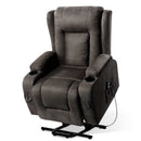 Artiss Recliner Chair Lift Assist Heated Massage Chair Velvet Rukwa-2