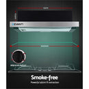 Devanti 600mm Range Hood 60cm Slide out Rangehood Stainless Steel-3