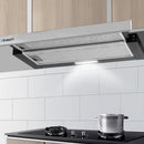 Devanti 600mm Range Hood 60cm Slide out Rangehood Stainless Steel-8