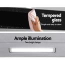 Devanti 900mm Range Hood 90cm Rangehood Glass Stainless Steel-7