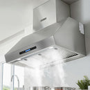 Devanti 900mm Range Hood 3-Speed Fan LED Display Remote Control-1