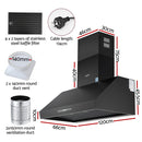 Devanti 1200mm Commercial BBQ Range Hood Dual Motor W/ Remote Control Black-3
