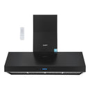 Devanti 1500mm Commercial BBQ Range Hood Dual Motor W/ Remote Control Black-2