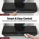 Devanti 1500mm Commercial BBQ Range Hood Dual Motor W/ Remote Control Black-6