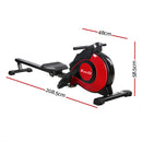 Everfit Rowing Machine Rower Magnetic Resistance Exercise Gym Home Cardio Red-2